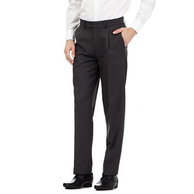 The Collection Grey pleated front trousers